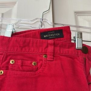 JCrew Matchstick Fine Wale Cords